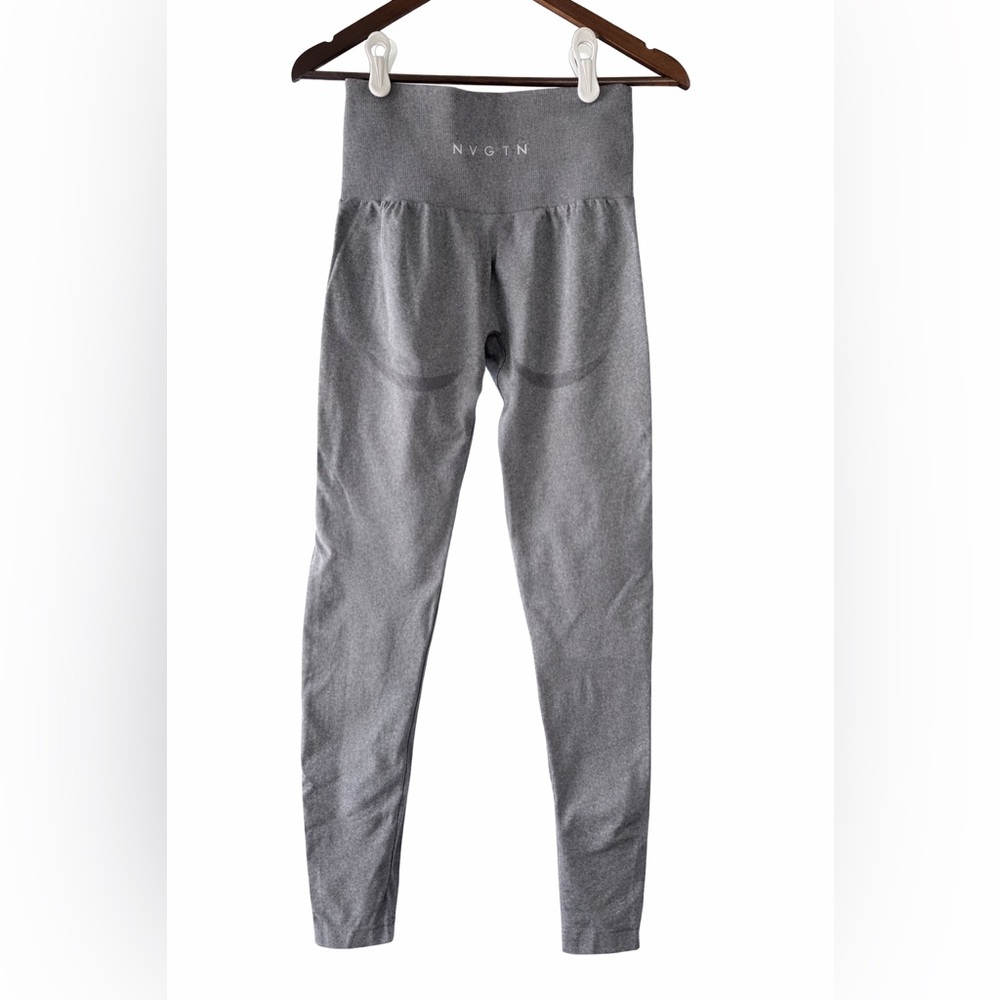NVGTN Gray High-Waist Kids Leggings